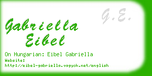gabriella eibel business card